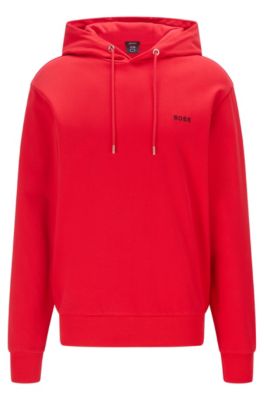red sweat shirt