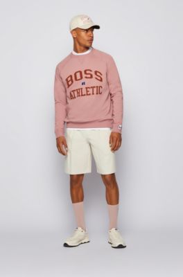 hugo boss pink sweatshirt