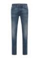 Slim-fit jeans in grey-cast super-stretch denim, Dark Blue