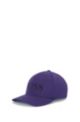 Double-twill cap with laser-cut logo, Dark Purple