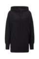 Relaxed-fit hooded sweater in a wool blend, Black