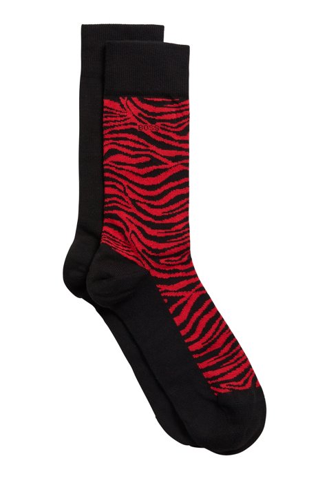 Gift-boxed two-pack of regular-length socks, Black