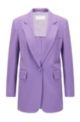 Regular-fit jacket in super-stretch twill, Purple