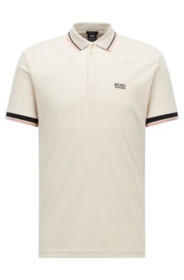 hugo boss white collar shirt