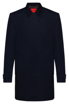 HUGO Slim fit Car Coat With Water repellent Finish