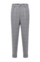 Houndstooth relaxed-fit trousers with exclusive logo, Grey