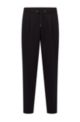 Relaxed-fit trousers with logo-tape trim, Black