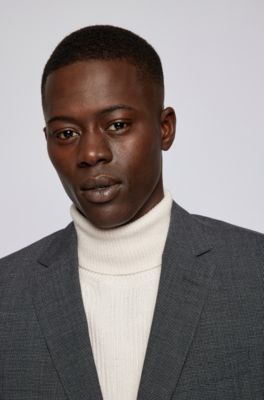 BOSS Slim fit Suit In Micro patterned Virgin Wool