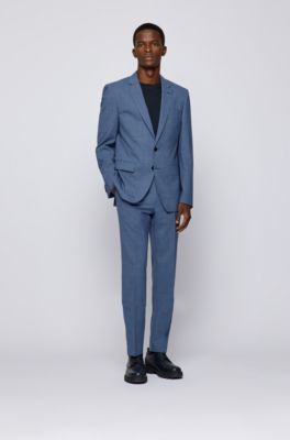 blue hugo boss suit