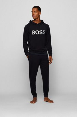 HUGO BOSS Black Loungewear Bottoms BOSS Logo On Leg And Drawstrings Size XL BNWT 