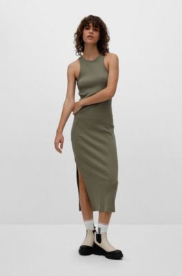 ribbed tank top dress