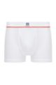 Stretch-cotton boxer briefs with exclusive logo, White
