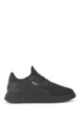 Sock trainers with thermo-bonded details, Black