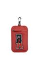 Neck pouch in recycled nylon with exclusive logo, Red