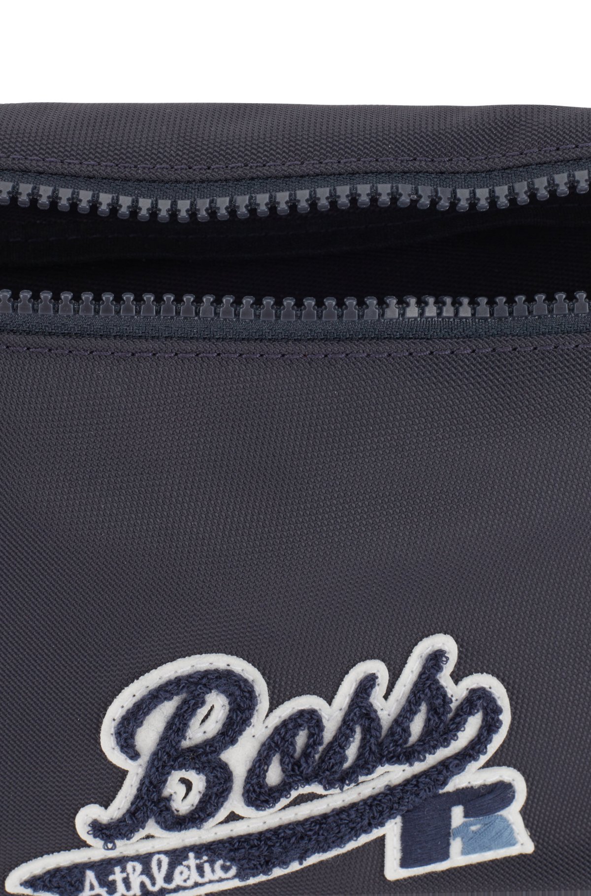 Belt bag in recycled nylon with exclusive logo, Dark Blue