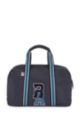 Holdall in recycled nylon with exclusive logo, Dark Blue
