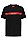 红色徽标饰带设计棉质 T 恤,  001_Black
