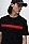 红色徽标饰带设计棉质 T 恤,  001_Black