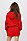 徽标标语饰棉质混纺连帽运动衫,  627_Bright Red