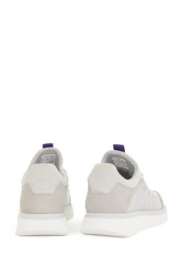 BOSS Sockconstruction trainers with mesh and suede