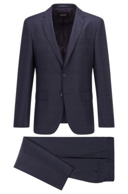 blue hugo boss suit