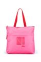 Recycled-nylon shopper bag with Valentine's Day print, Pink