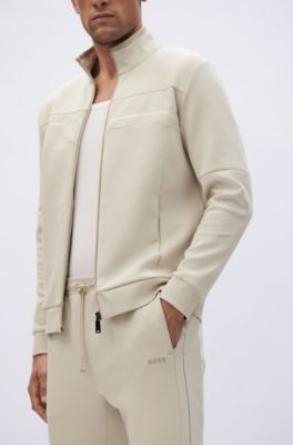 beige tracksuit men's