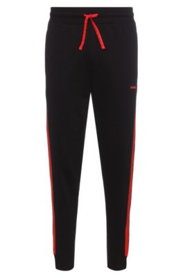 hugo boss tracksuit grey and red