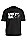 抽象徽标艺术风装饰宽松棉质 T 恤,  001_Black