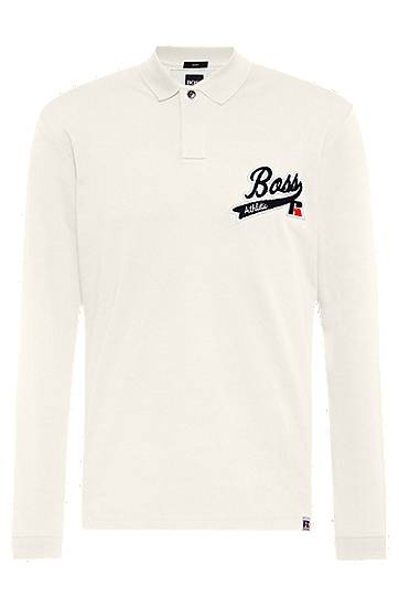 Polo en coton Pima avec logo exclusif