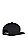 银杏叶图案蜂窝结构平纹针织鸭舌帽,  001_Black