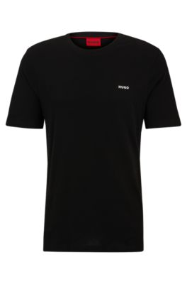HUGO - Cotton-jersey T-shirt with logo print