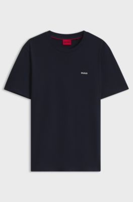 Katoenen T-shirt, Donkerblauw