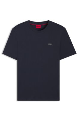 Cotton-jersey T-shirt with logo print