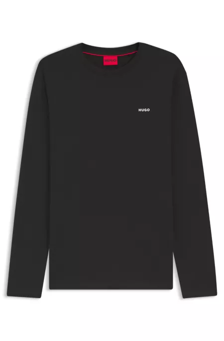Cotton-jersey T-shirt with logo print