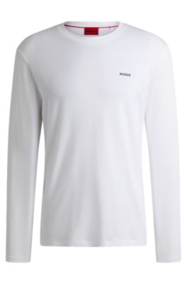 Hugo boss long sleeve t shirt hot sale white