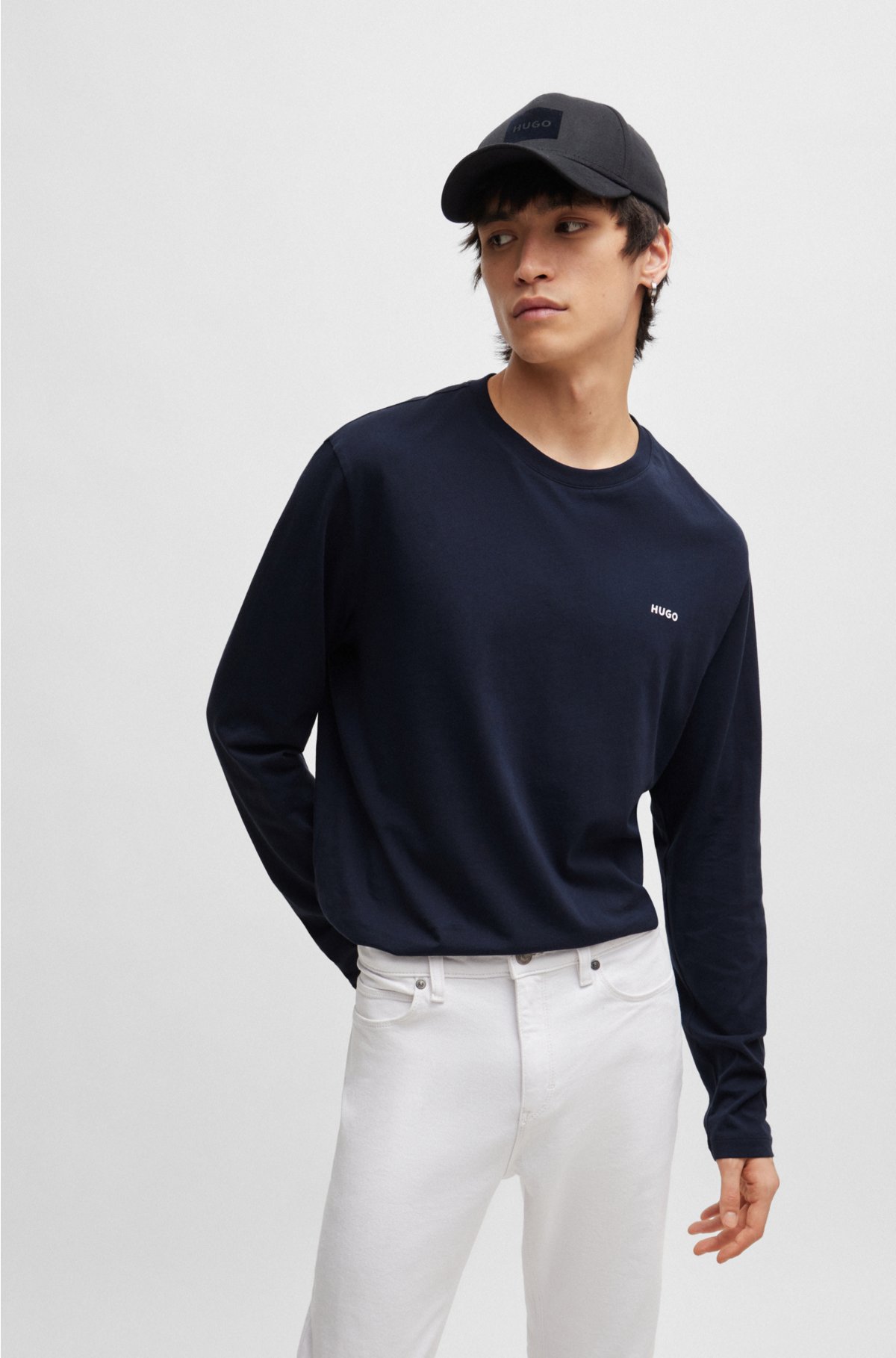 Cotton Jersey Long-Sleeve T-Shirt