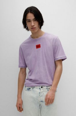 hugo boss purple t shirt
