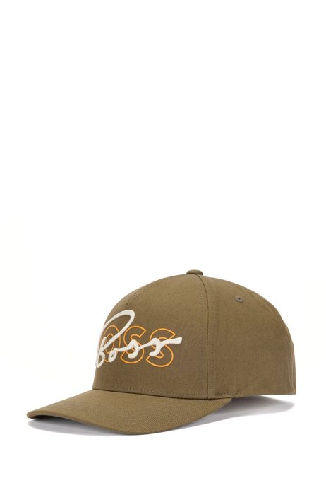 Cotton-twill cap with new-season logo, Light Green