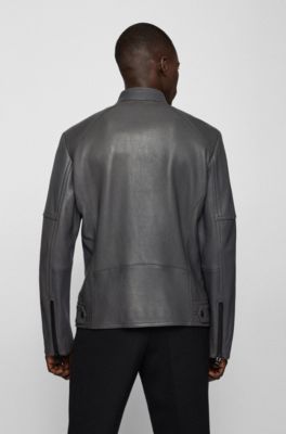 hugo boss nidan leather jacket