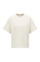 Kurzarm-Sweatshirt aus Bio-Baumwolle und recycelten Fasern, Weiß