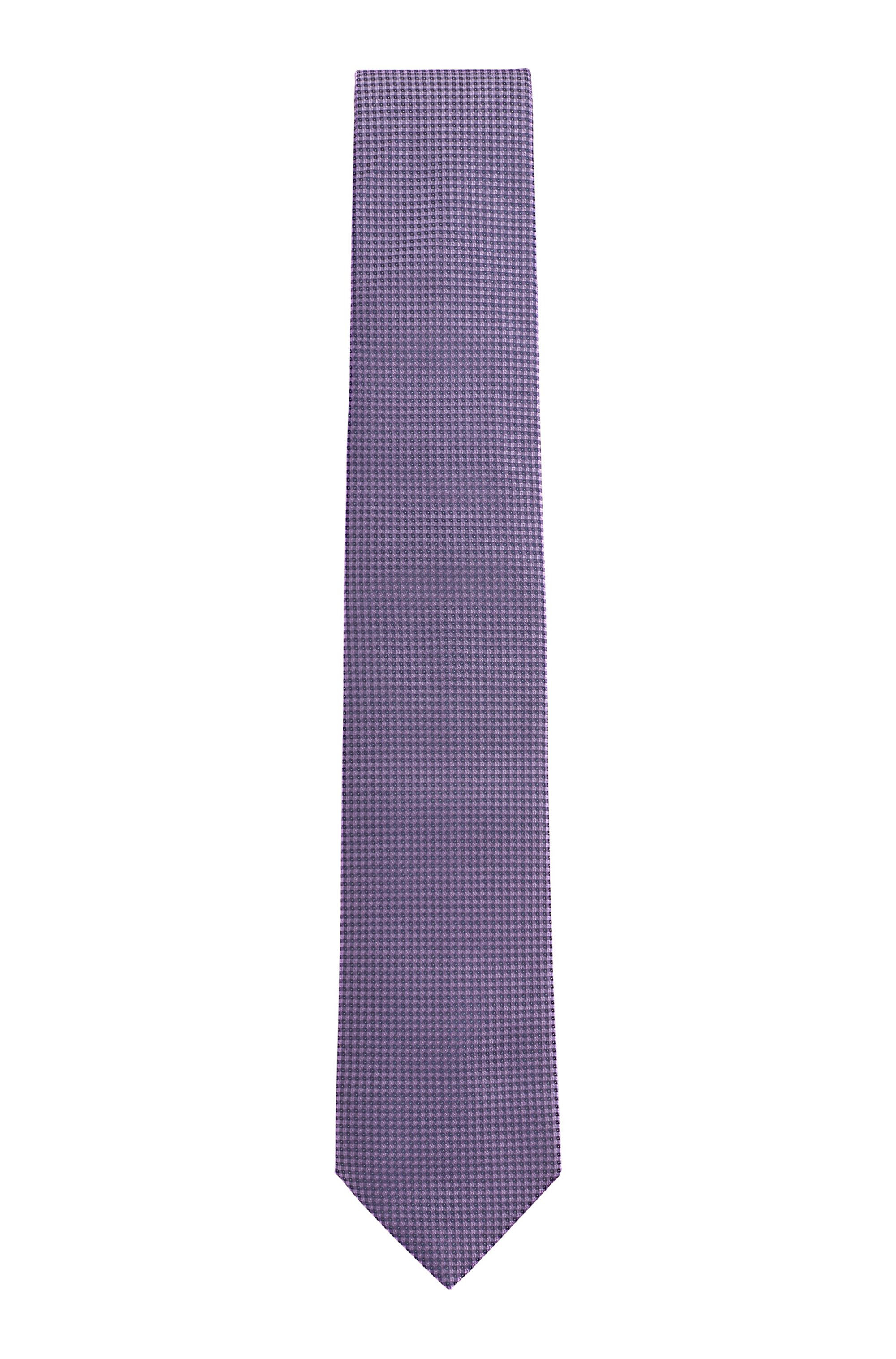 Gemusterte Krawatte aus Seiden-Jacquard, Lila
