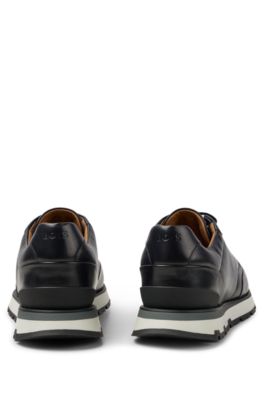 Hugo Boss Footwear Hybrid_Runn Mesh/Nylon Black Trainer 