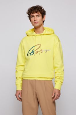 yellow hugo boss sweatshirt