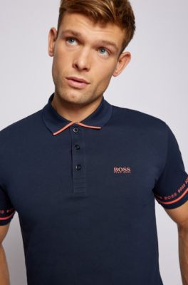 BOSS - Relaxed-fit T-shirt in cotton with reflective rear logo
