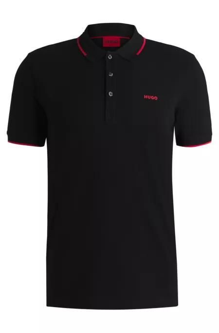 Stretch-cotton polo shirt