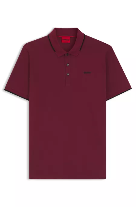 Stretch-cotton polo shirt