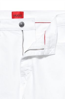 boss white jeans