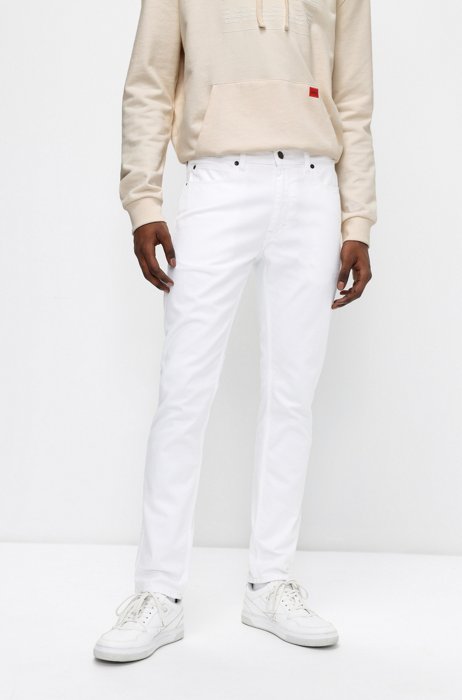 Extra-slim-fit jeans in stretch denim, White