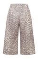 Wide-leg relaxed-fit culottes with leopard print, Patterned